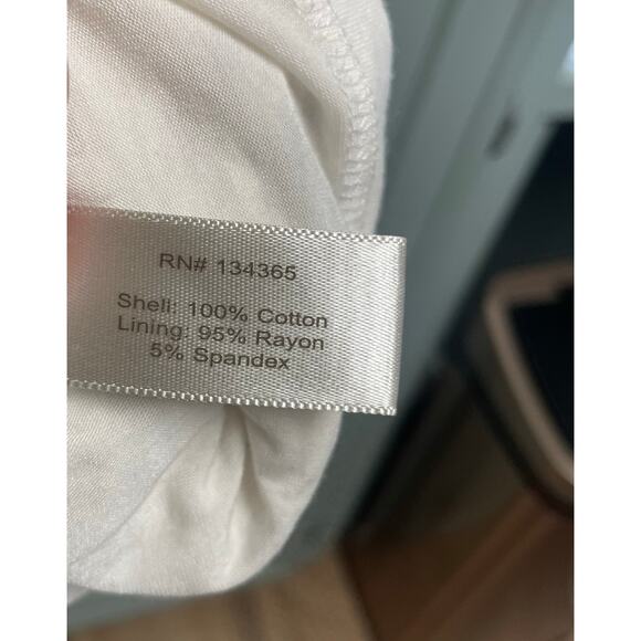 Boston Proper Crochet Lace Cream Dress Size XS Boho Casual Minimalist Festival - Picture 4 of 4